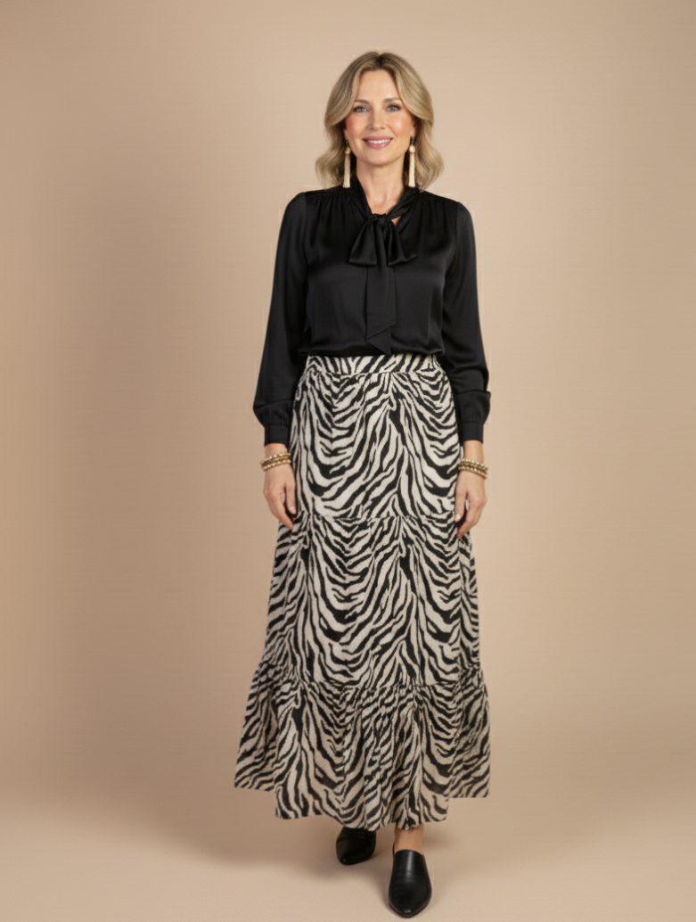 Saia Maitê Zebra
